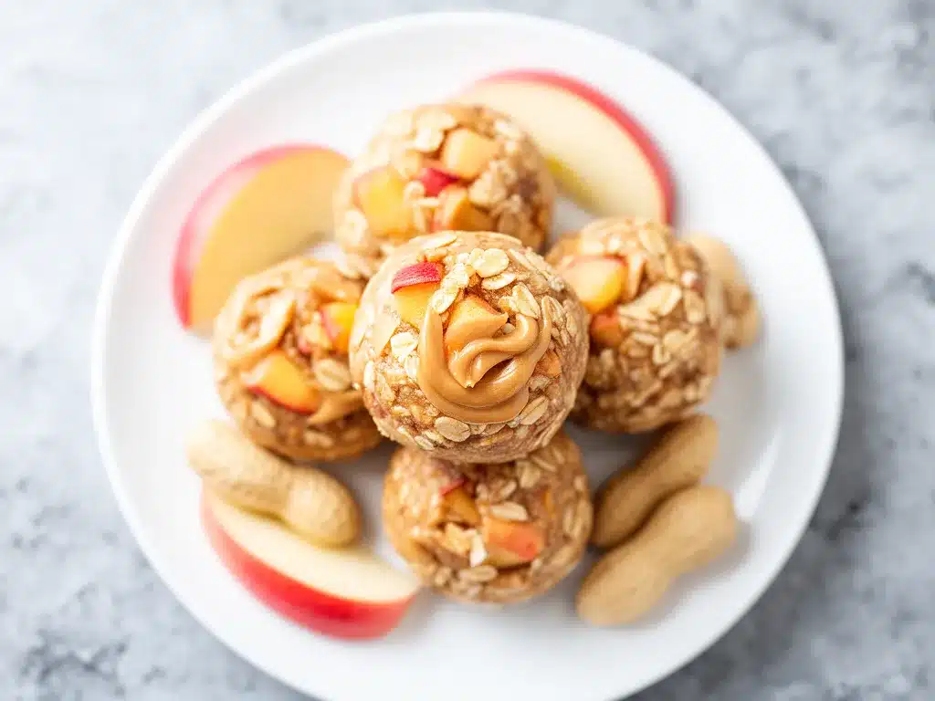 Apple Peanut Butter Energy Bites Easy After School Snack Recipe with Simple Ingredients 4 apple peanut butter energy bites preparation steps
