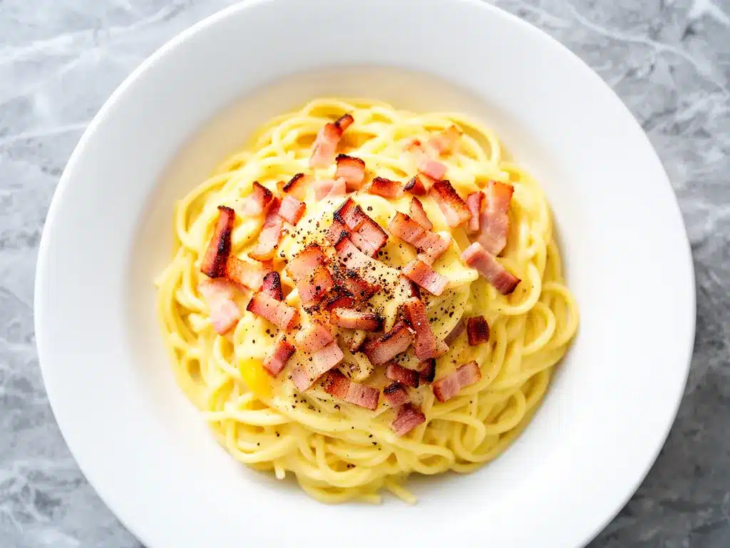 Authentic Italian Carbonara: Easy 5-Ingredient Dinner 4 Authentic Italian Carbonara preparation steps