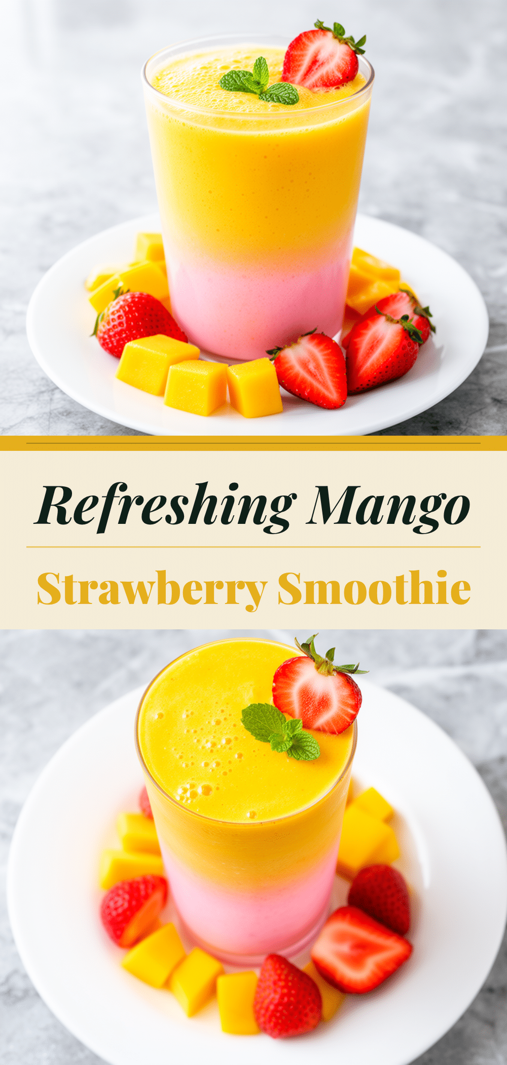 Back to School Mango Strawberry Smoothie Recipe Easy Healthy Drink with Simple Ingredients 5 back to school mango strawberry smoothie recipe