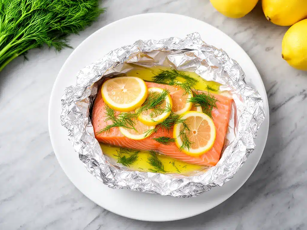 Baked Lemon Dill Salmon: Easy Weeknight Dinner 4 baked lemon dill salmon preparation steps