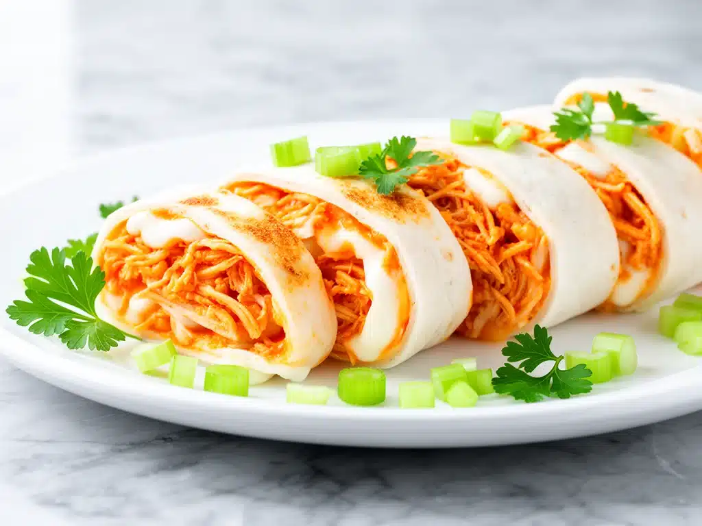 Buffalo Chicken Lunchbox Roll Ups - featured image
