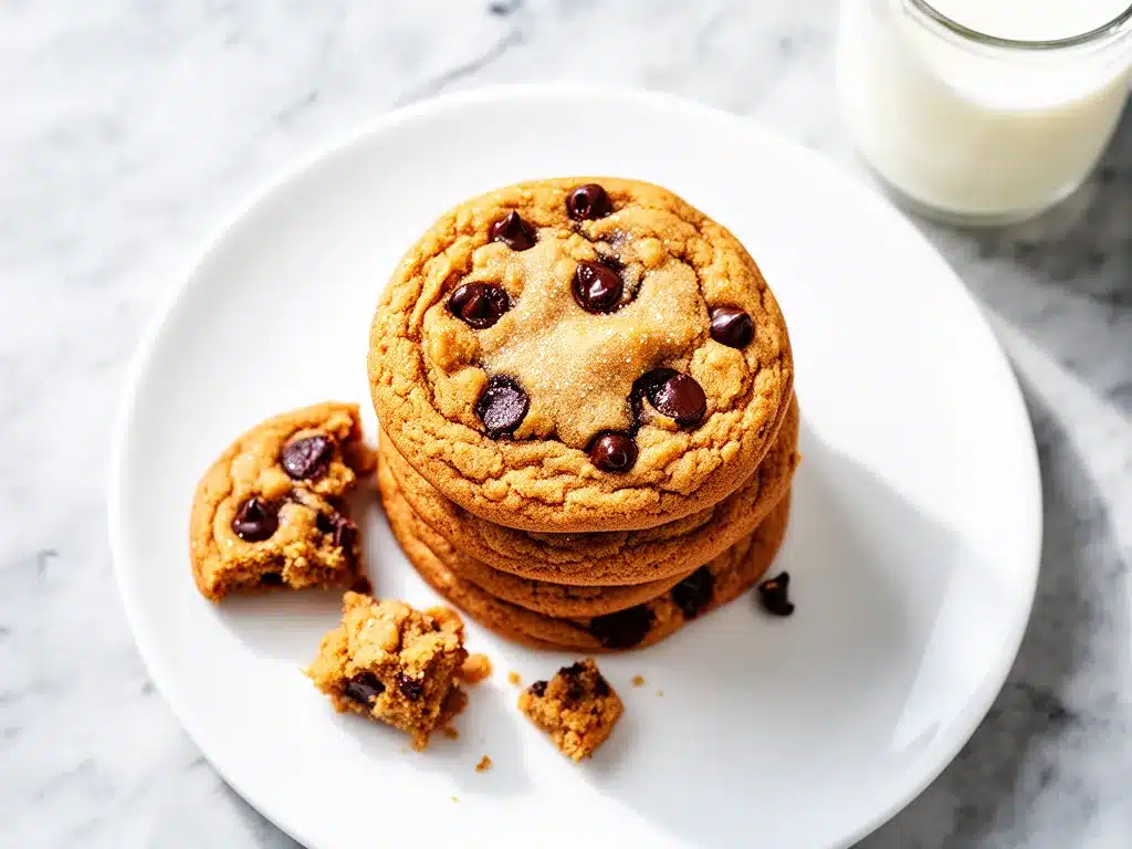 Chewy Peanut Butter Chocolate Chip Cookies Easy Recipe with Simple Ingredients 4 chewy peanut butter chocolate chip cookies preparation steps