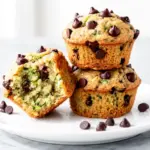 chocolate chip zucchini muffins - featured image