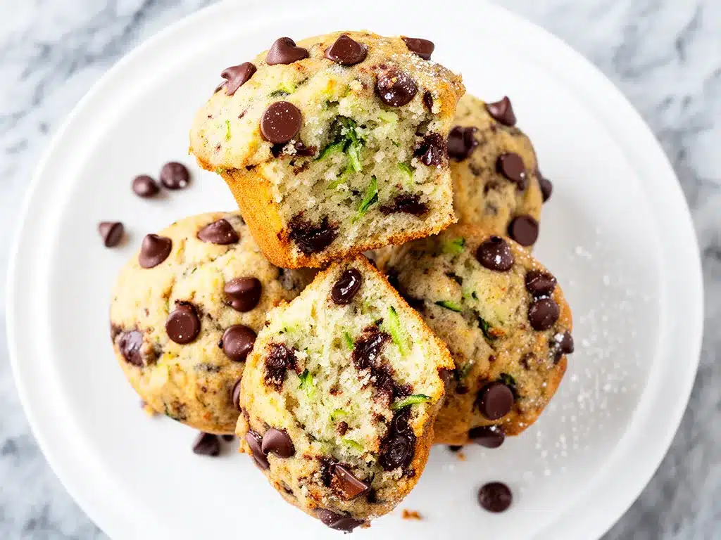 Chocolate Chip Zucchini Muffins Easy Recipe for Busy Weeknights 4 chocolate chip zucchini muffins preparation steps