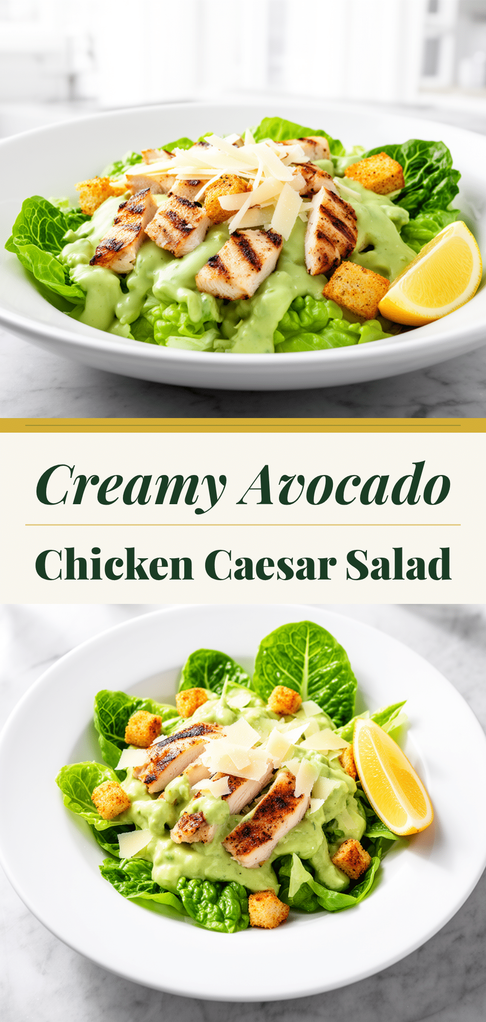 Creamy Avocado Chicken Caesar Salad: Best High-Protein Lunch 5 creamy avocado chicken caesar salad recipe