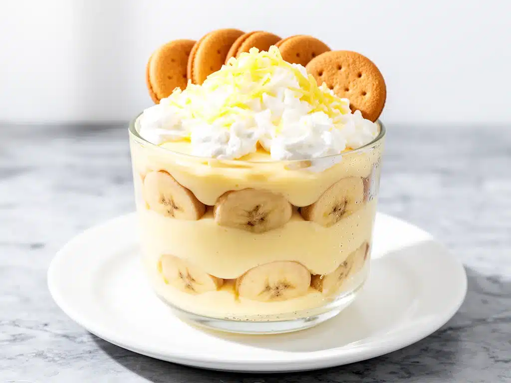 creamy banana pudding - featured image