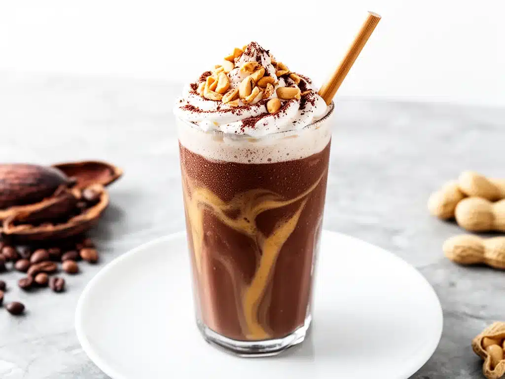 Home 1 creamy chocolate peanut butter protein shake - featured image