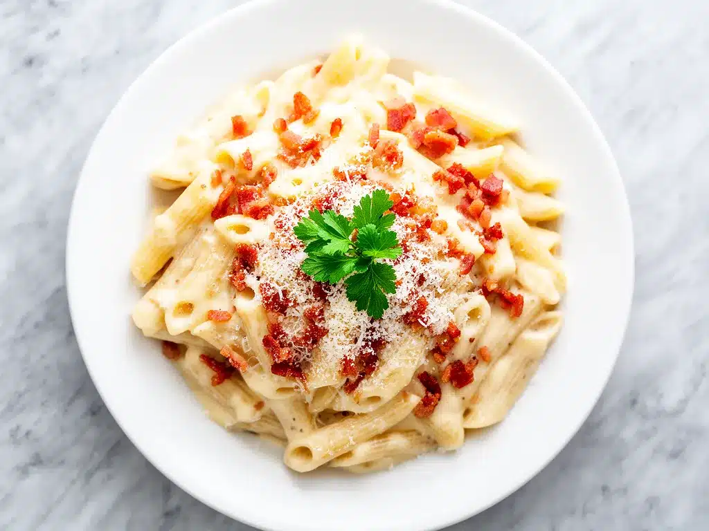 Creamy Garlic Parmesan Penne: 15-Min Better Than Takeout 4 creamy garlic parmesan penne preparation steps