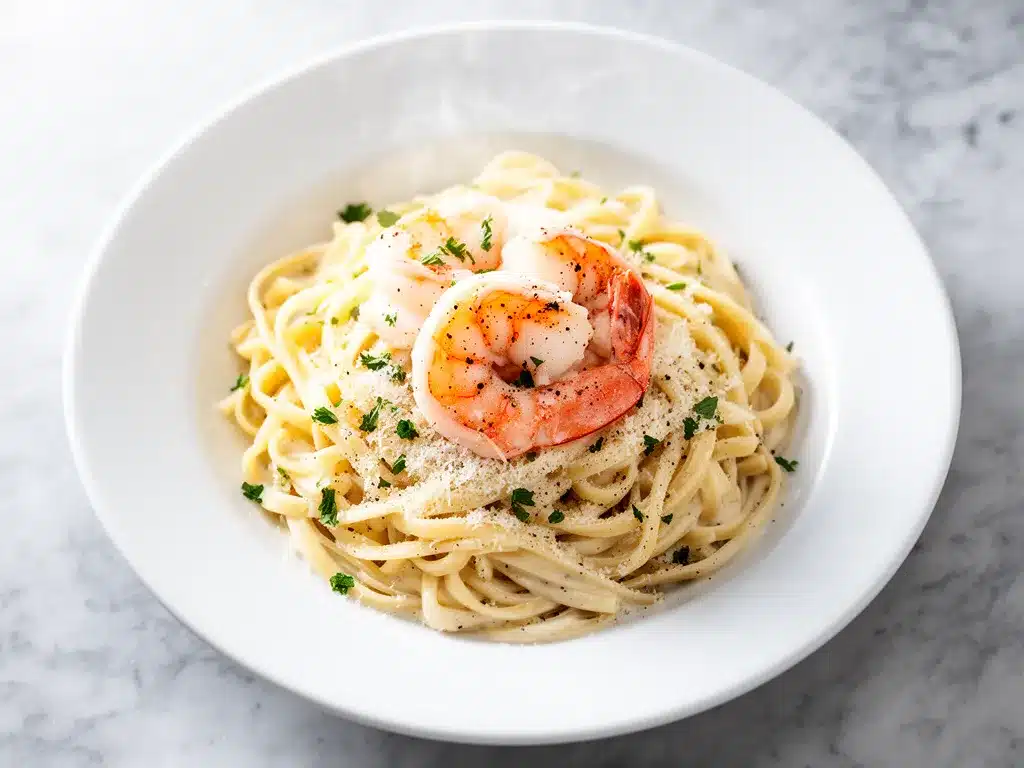 Creamy Garlic Parmesan Shrimp Pasta: Easy 30-Minute Weeknight Dinner 4 creamy garlic parmesan shrimp pasta preparation steps