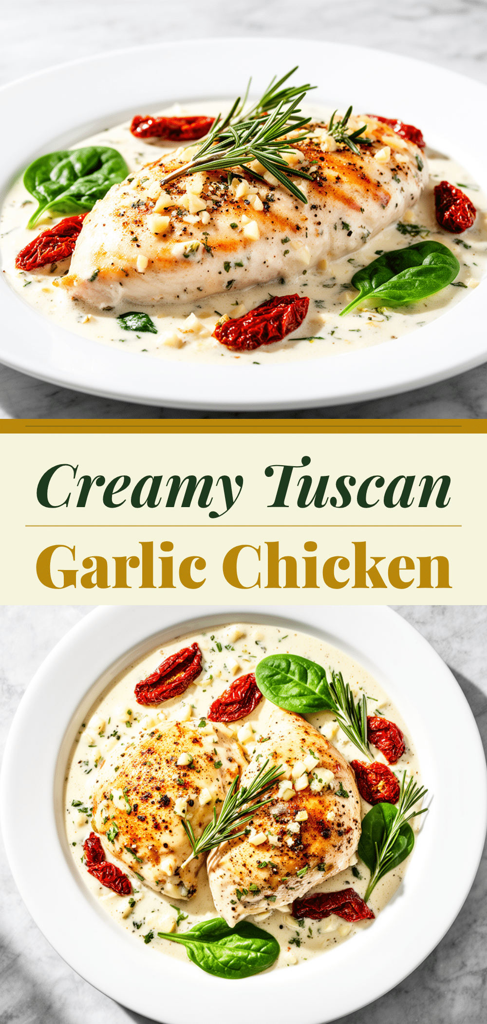 Creamy Tuscan Garlic Chicken Recipe Easy One Pan Dinner with Sun-Dried Tomatoes 5 creamy tuscan garlic chicken recipe