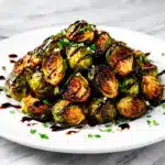 crispy air fryer brussels sprouts - featured image