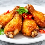 crispy air fryer chicken wings - featured image