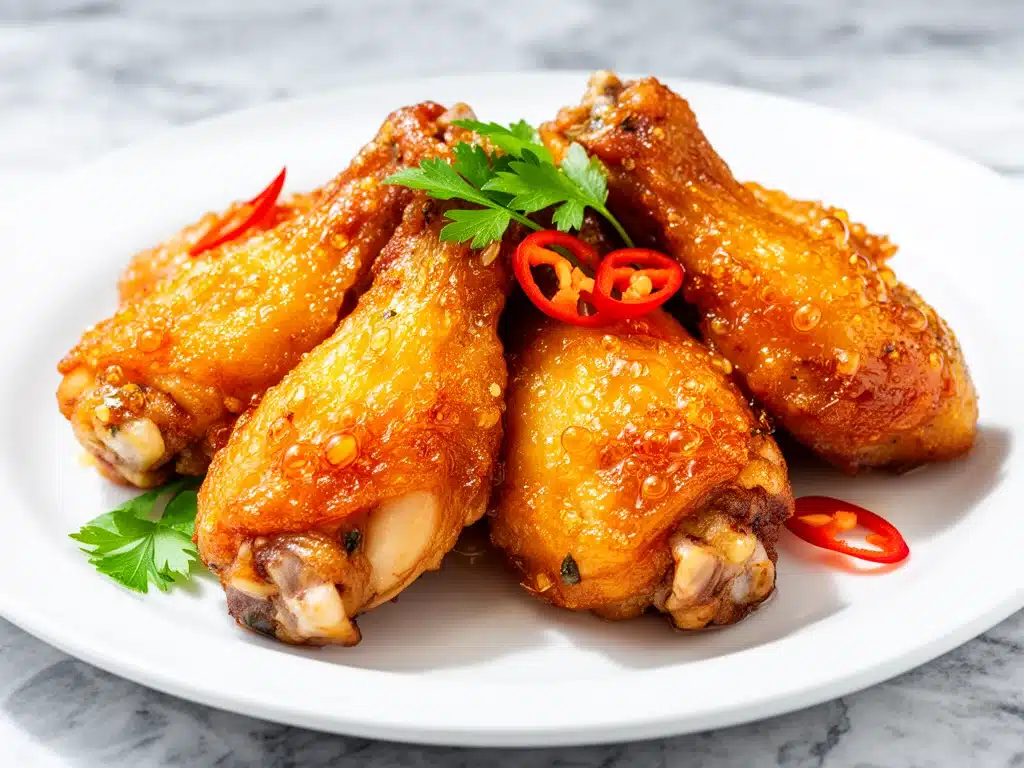 crispy air fryer chicken wings - featured image
