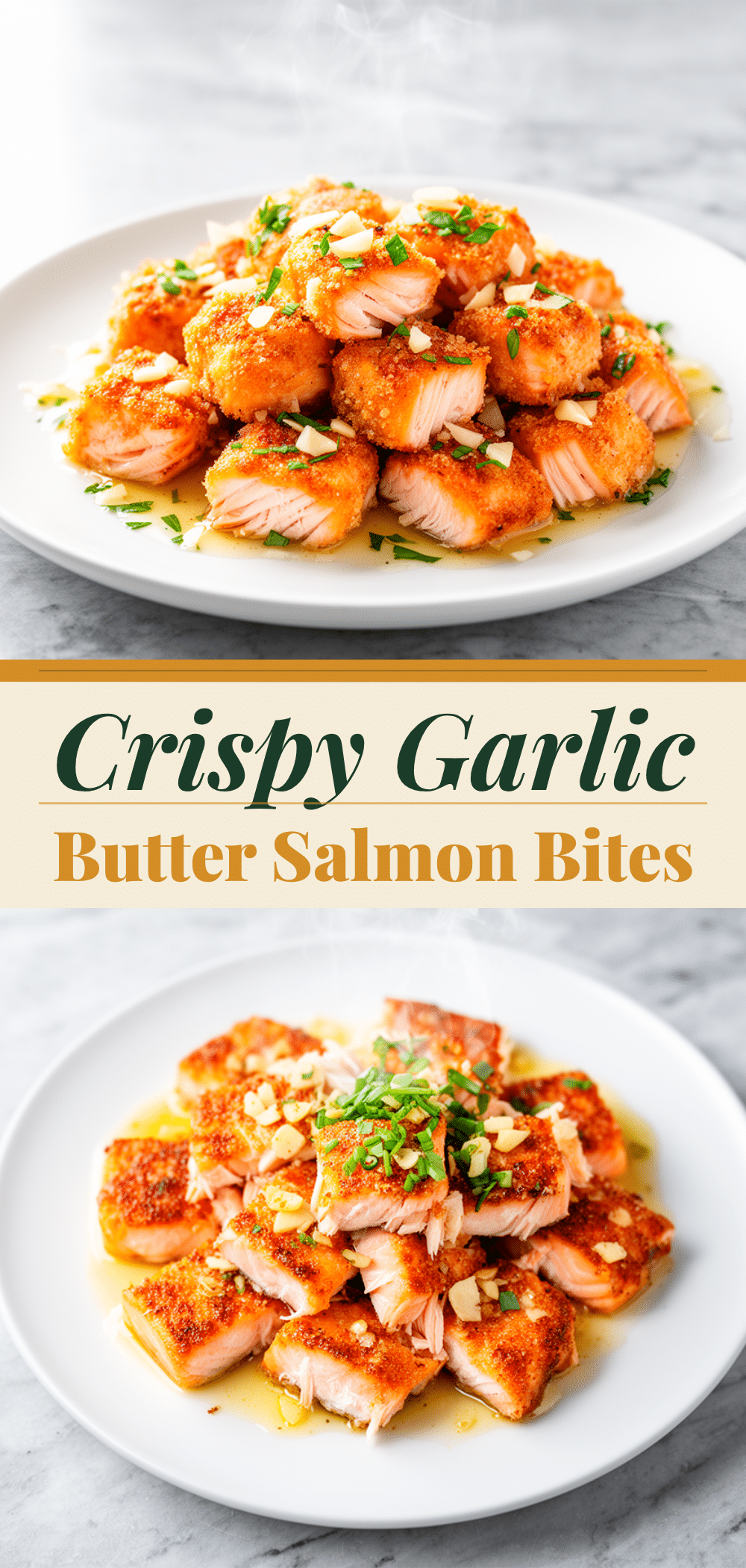 Crispy Air Fryer Salmon Bites: Easy Garlic Butter Dinner 5 Crispy Air Fryer Salmon Bites recipe