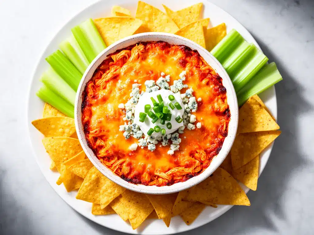 Game Day Crispy Buffalo Chicken Dip Recipe Easy and Best Crowd-Pleaser 4 crispy buffalo chicken dip preparation steps