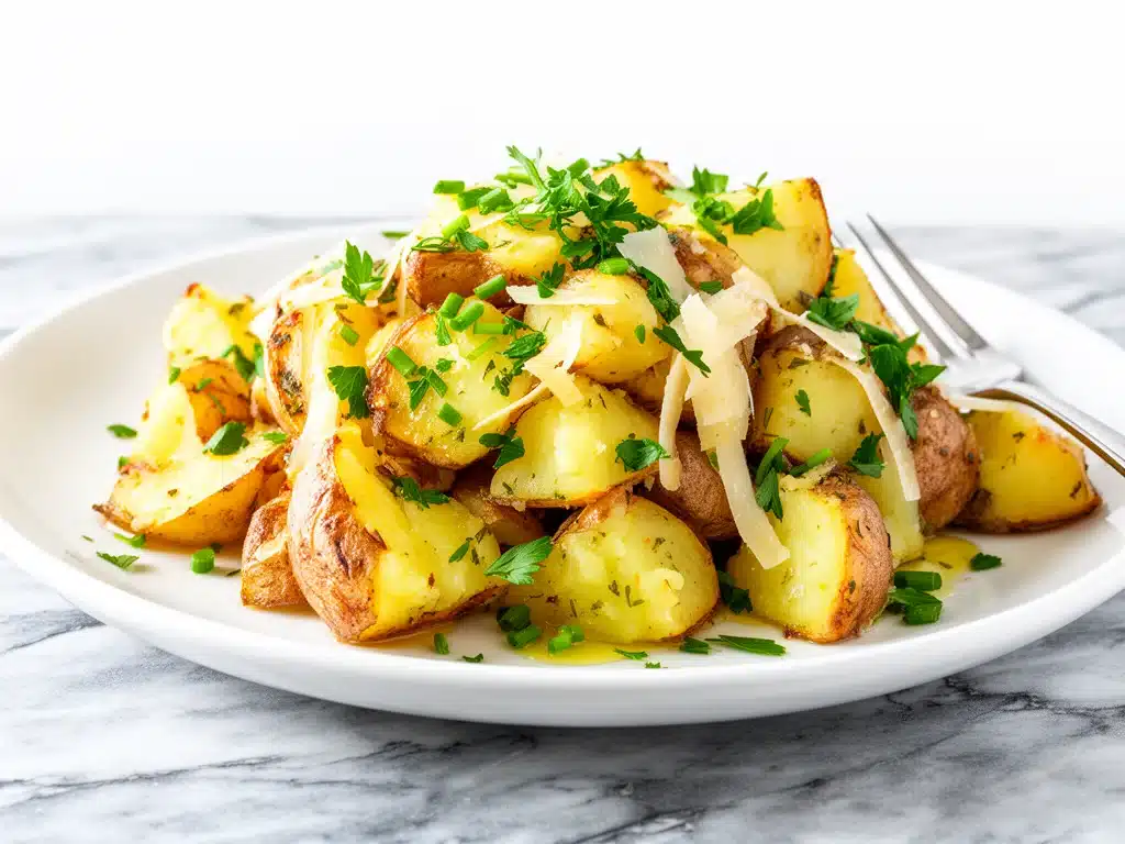 Crispy Garlic Herb Roasted Potatoes - featured image