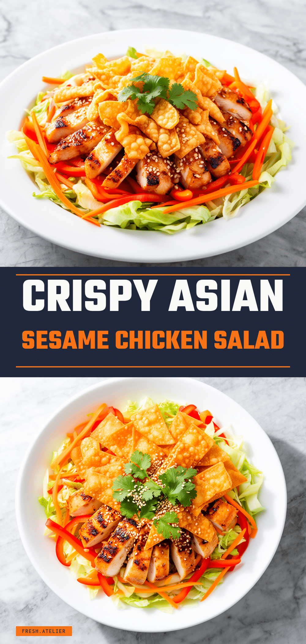 Crunchy Asian Sesame Chicken Salad: 15-Min Weeknight Meal 5 Crunchy Asian Sesame Chicken Salad recipe