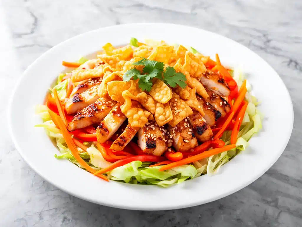 Home 6 Crunchy Asian Sesame Chicken Salad - featured image
