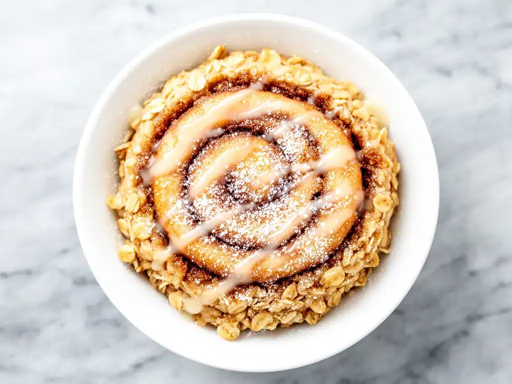 Fluffy Cinnamon Roll Baked Oatmeal: Best Make Ahead Breakfast 4 fluffy cinnamon roll baked oatmeal preparation steps