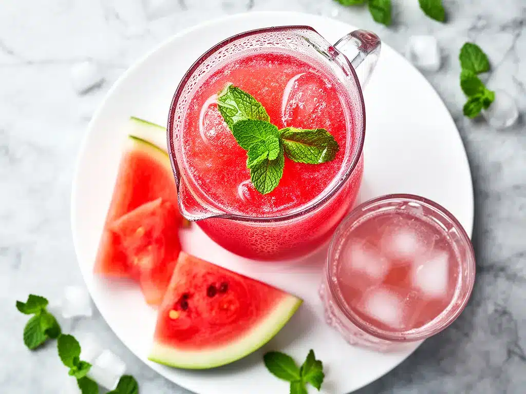 Fresh Watermelon Mint Agua Fresca Recipe Easy Refreshing Summer Drink 4 fresh watermelon mint agua fresca preparation steps