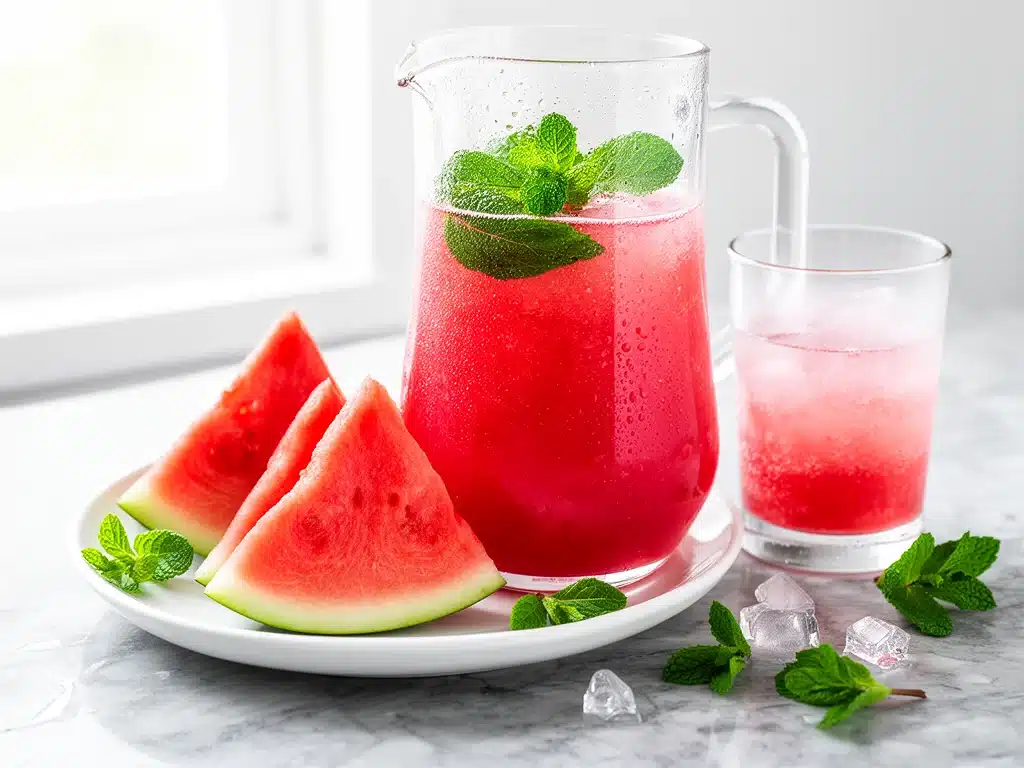 fresh watermelon mint agua fresca - featured image