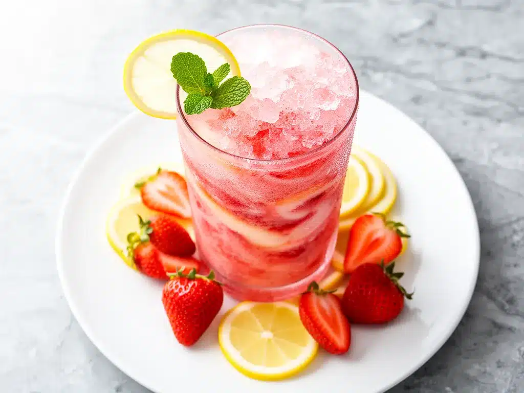 Frozen Strawberry Lemonade Recipe Easy 5-Ingredient Summer Sipping Drink 4 frozen strawberry lemonade recipe preparation steps