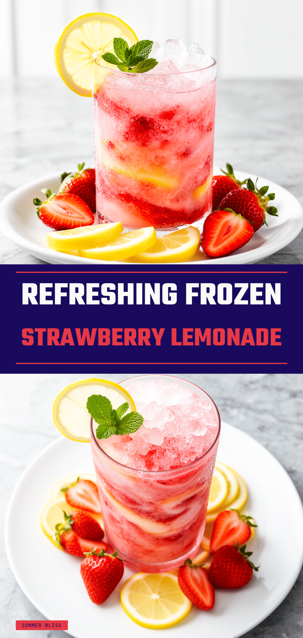 Frozen Strawberry Lemonade Recipe Easy 5-Ingredient Summer Sipping Drink 5 frozen strawberry lemonade recipe recipe