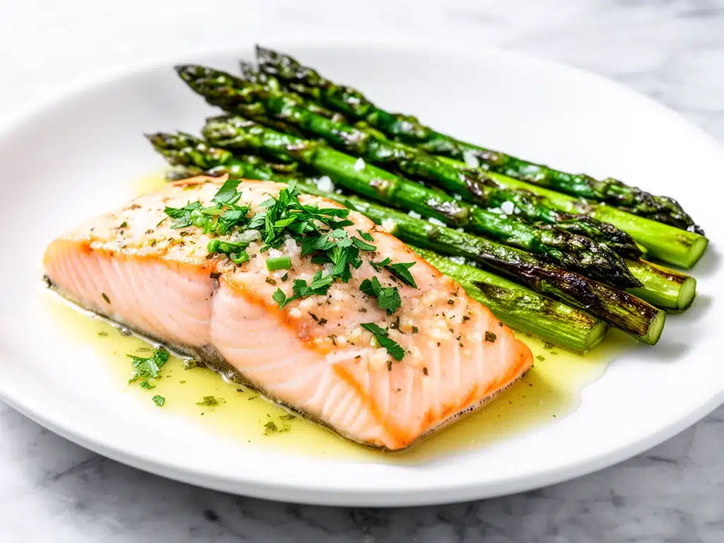 garlic butter salmon - featured image