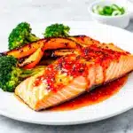 gochujang honey glazed salmon - featured image