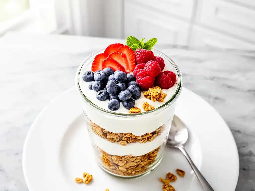 Greek Yogurt Berry Breakfast Parfait: 5-Minute Healthy Recipe 4 Greek Yogurt Berry Breakfast Parfait preparation steps