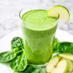 green apple spinach smoothie - featured image