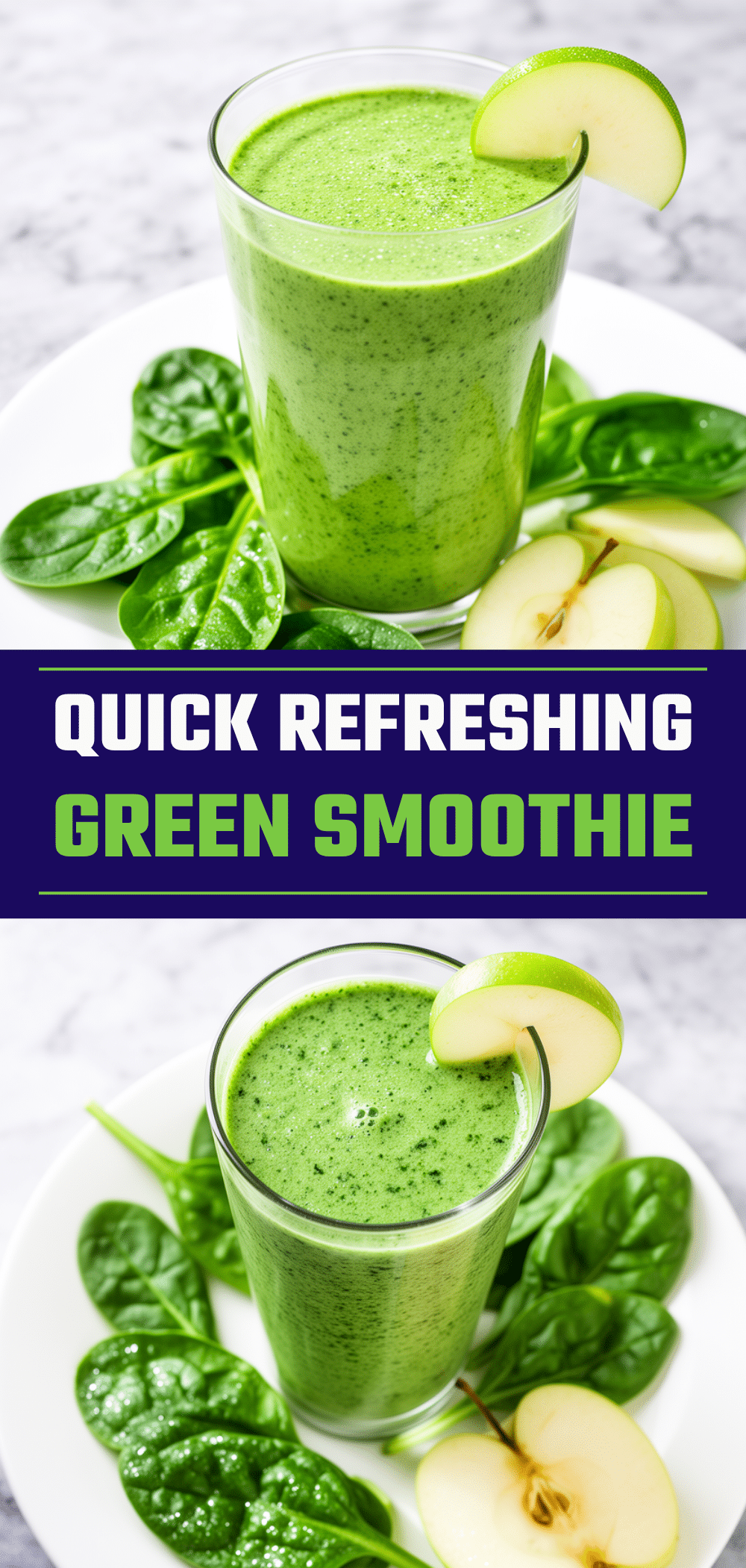 Healthy Green Apple Spinach Smoothie Recipe Easy Back to School Drink 5 green apple spinach smoothie recipe