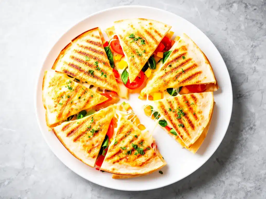 Healthy After School Cheesy Pizza Quesadilla Easy Recipe with Simple Ingredients 4 Healthy After School Cheesy Pizza Quesadilla preparation steps