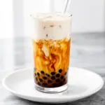 homemade brown sugar boba milk tea - featured image