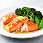 honey garlic glazed salmon - featured image