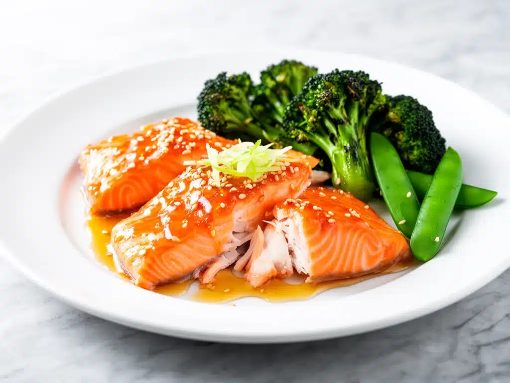 honey garlic glazed salmon - featured image