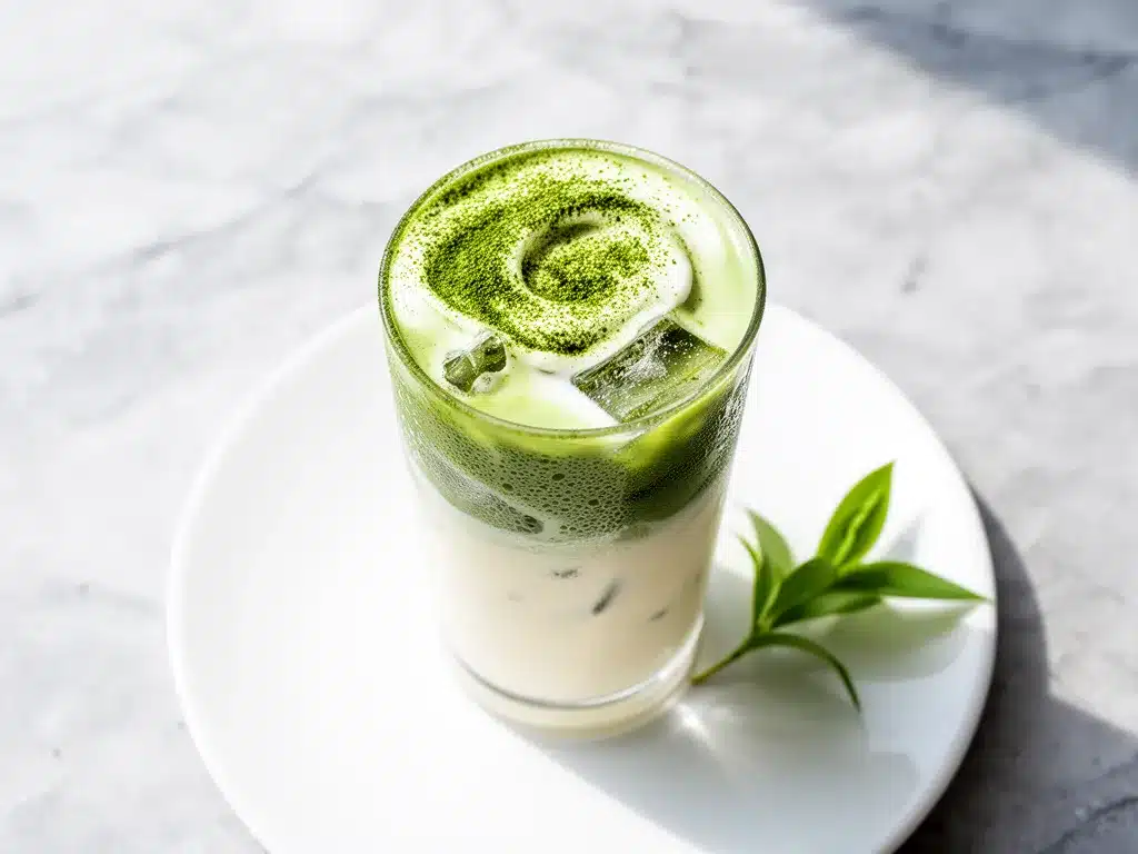 Iced Vanilla Matcha Latte Recipe Easy 5-Ingredient Drink to Make on Repeat 4 iced vanilla matcha latte preparation steps