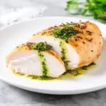 juicy herb butter chicken breast - featured image