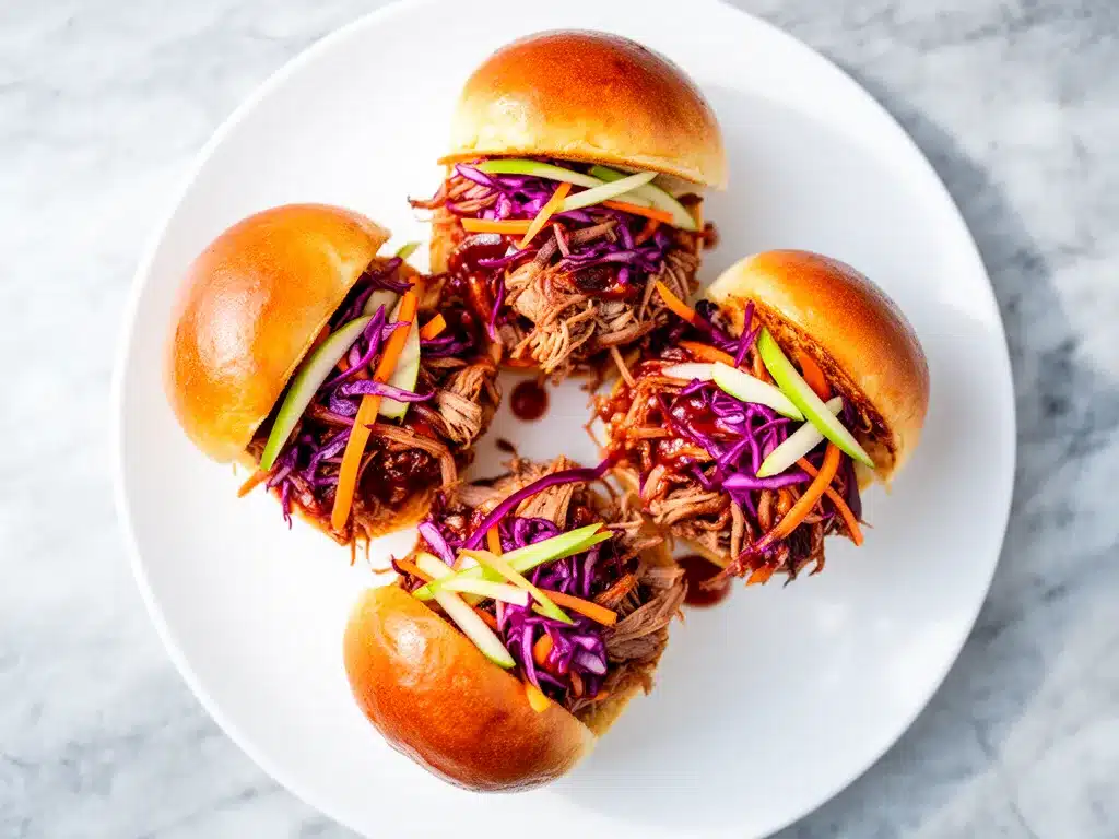 Labor Day BBQ Pulled Pork Sliders with Tangy Slaw Easy Family Recipe 4 Labor Day BBQ pulled pork sliders preparation steps