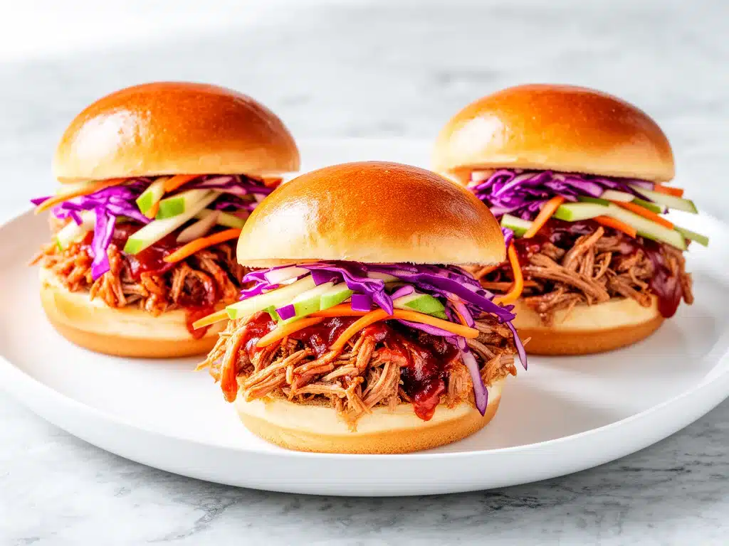 Labor Day BBQ pulled pork sliders - featured image