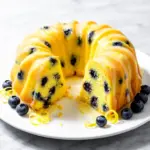 lemon blueberry bundt cake - featured image