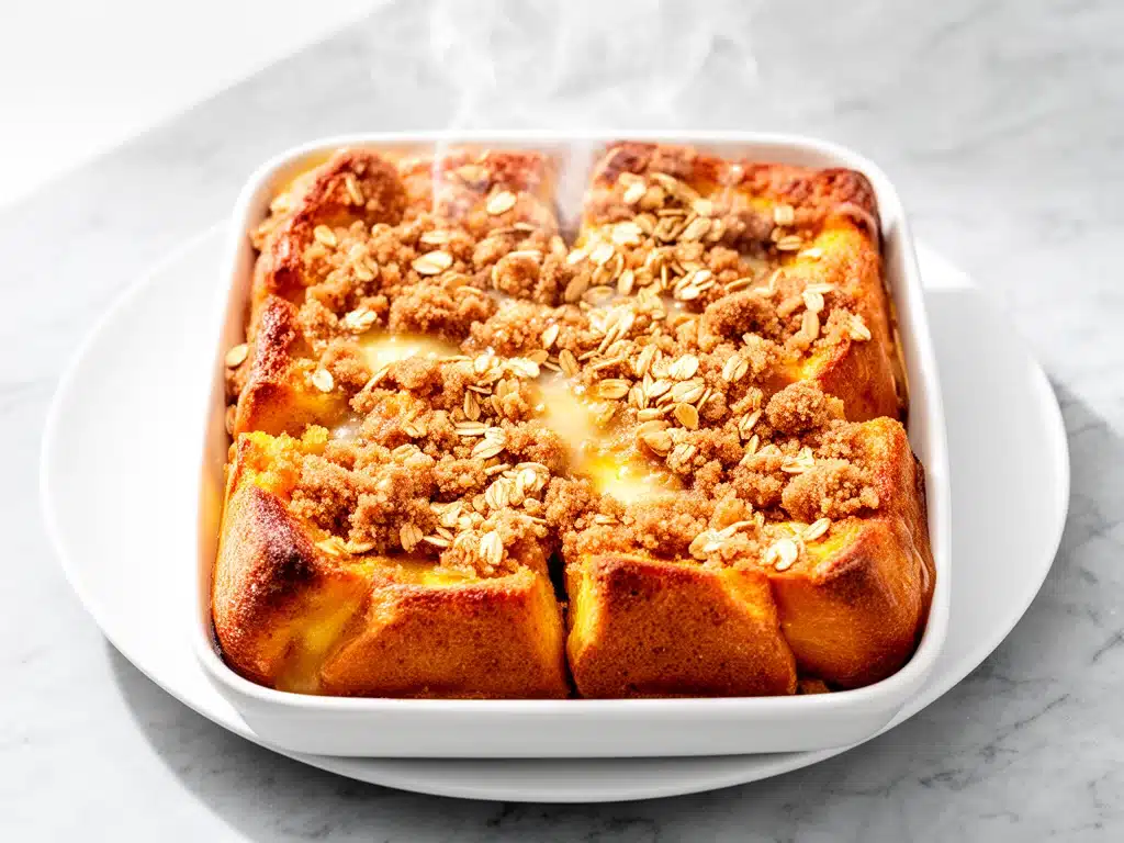 make ahead overnight french toast casserole - featured image