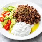 Mediterranean Ground Beef Gyro Bowl - featured image
