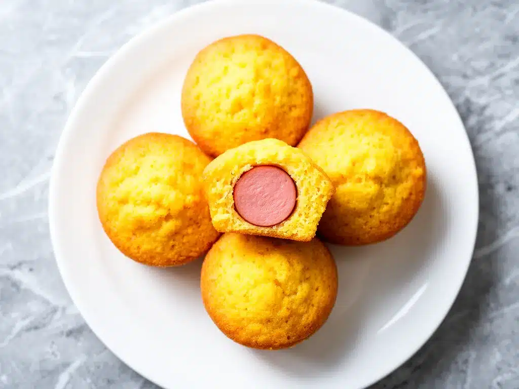 Back to School Mini Corn Dog Muffins Easy Recipe for Busy Weeknights 4 mini corn dog muffins preparation steps