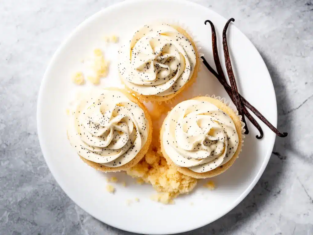 Moist Vanilla Bean Cupcakes Recipe With Easy Whipped Buttercream Frosting 4 moist vanilla bean cupcakes preparation steps