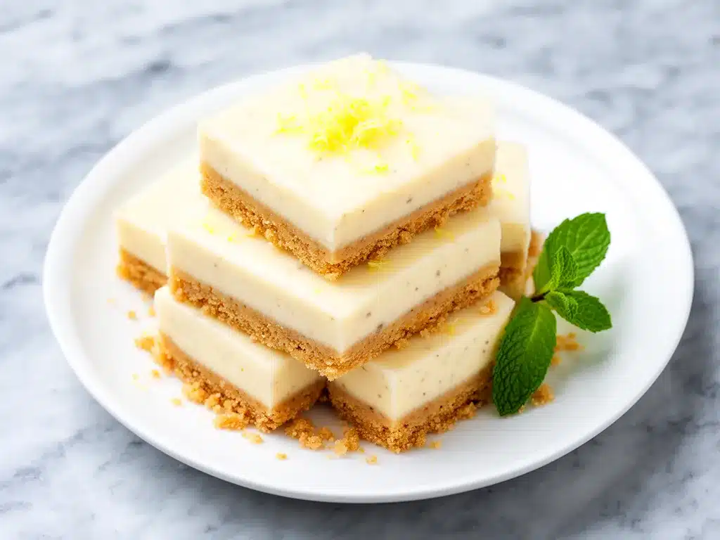 No Bake Creamy Cheesecake Bars Recipe 5 Easy Steps to Make Perfect Bars 4 no bake creamy cheesecake bars preparation steps