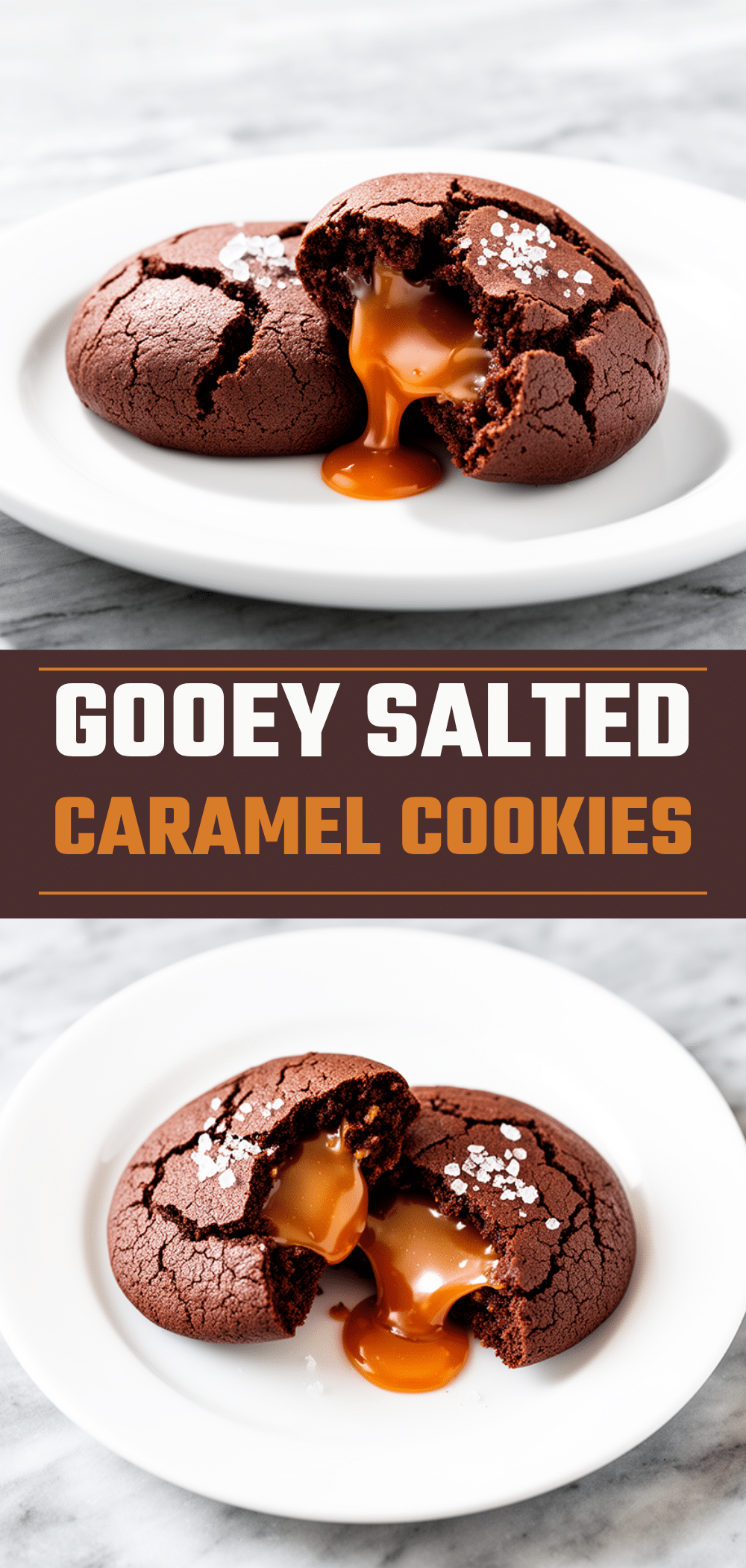Salted Caramel Stuffed Chocolate Cookies Recipe Easy Gooey Molten Centers 5 salted caramel stuffed chocolate cookies recipe