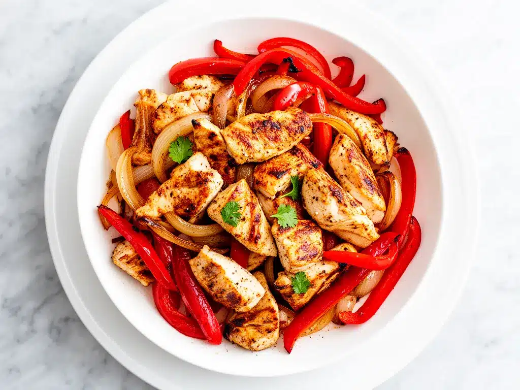 Sheet Pan Chicken Fajitas: Easy Weeknight Dinner 4 Sheet Pan Chicken Fajitas preparation steps