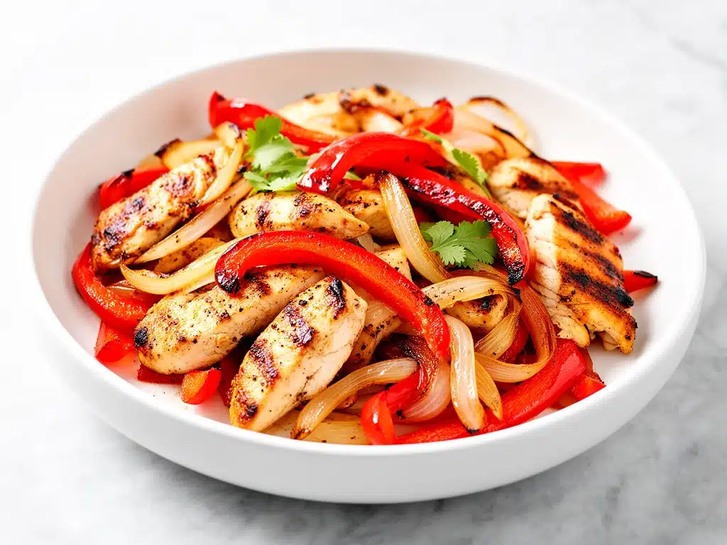 Sheet Pan Chicken Fajitas - featured image