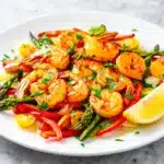 Sheet Pan Lemon Garlic Shrimp - featured image